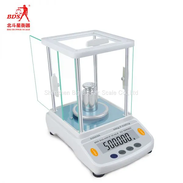 0.001g Laboratory Analytic Balances Hardware Golden Powder High Precision Digital Balance photo-4