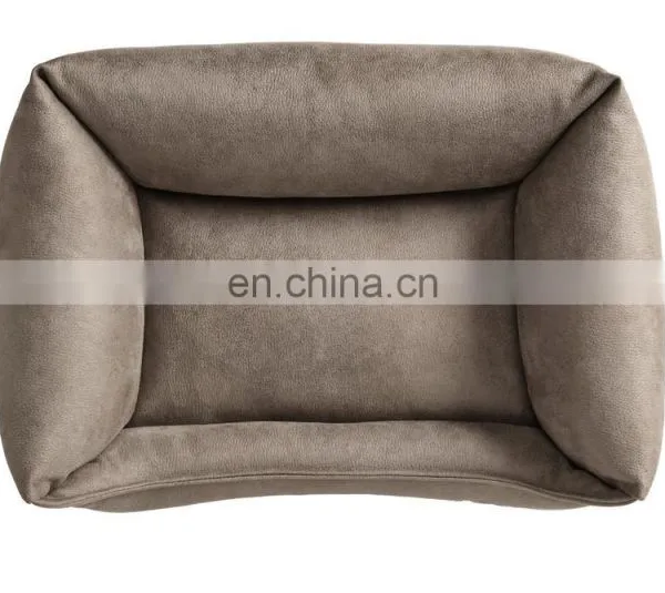 Warming Dog Beds Rectangle Washable Pet Bed With Breathable Fabric Sleeping Orthopedic Beds photo-3