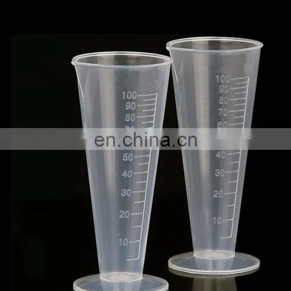 High Quality Round Base Lab Plastic Conical Measuring Cup photo-2