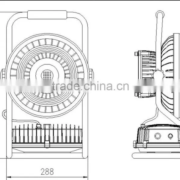 2016 Newest Design Aluminum IP67 60W LED Moveable Working Light 4.5 Hours Rechargeable Lamp photo-4