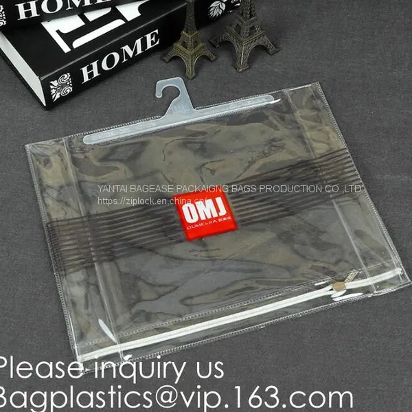 Biodegradbale Bags, Shirt Packaging Bags, Hanger Frosted Bags, Packaging Bag Hook Hanger Bag Underwear Shirt Bag