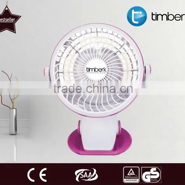 Timberk Factory DC USB Clip Fan Dry Battery Clip Fan photo-3
