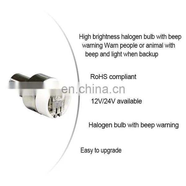 Promata DC 12v Auto Car Reversing Back Light With Warning Sound Bleeper Bulb 1156 P21W photo-3