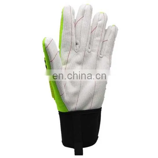 TPR Protection Cotton Palm Impact Mining For Oil And Gas Industry Work Safety Gloves photo-4