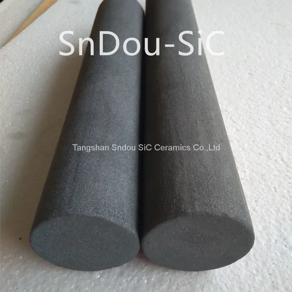 ReSiC Pins, Recrystallized Silicon Carbide Ceramic Tube, RSiC Bars, RSiC Pipes in China Tangshan SnDou photo-3
