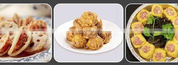 Automatic Gluten Stuffing Machine Gluten Filling Egg Dumplings Meat Lotus Root Box Eggplant Box Machine photo-4