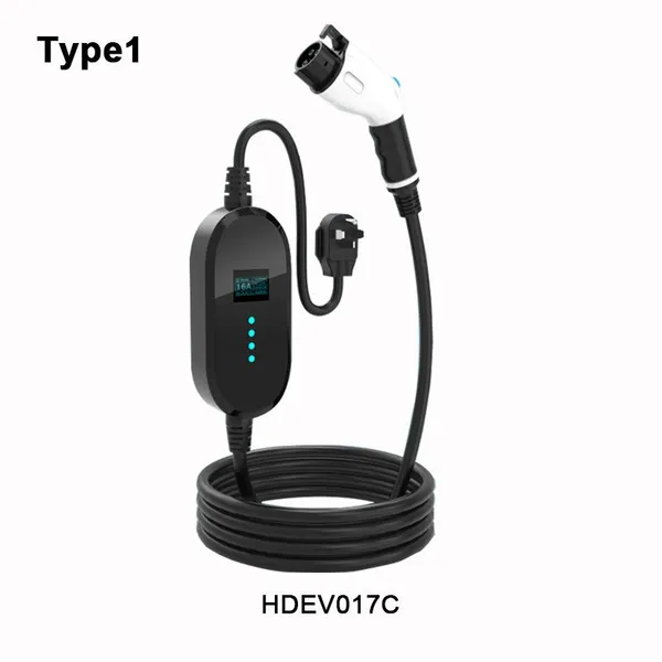 Portable Electric Vehicle Charger ,With N5-15P,N6-50P,N6-30P,N14-50P Plugs,J1772(Type1) Connector HDEV017 photo-4