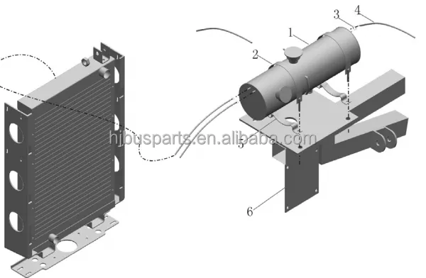 Other Performance Parts 1311-00510 Good Material China Bus Spare Parts Expansion Water Tank Assembly photo-5