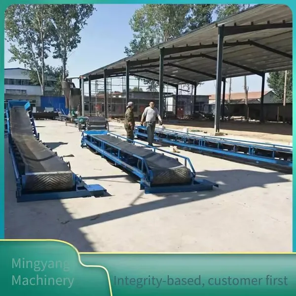 Mobile Circular Pipe Main Frame Conveyor, 220v Household Belt Conveyor, Mobile Telescopic Belt Conveyor photo-3