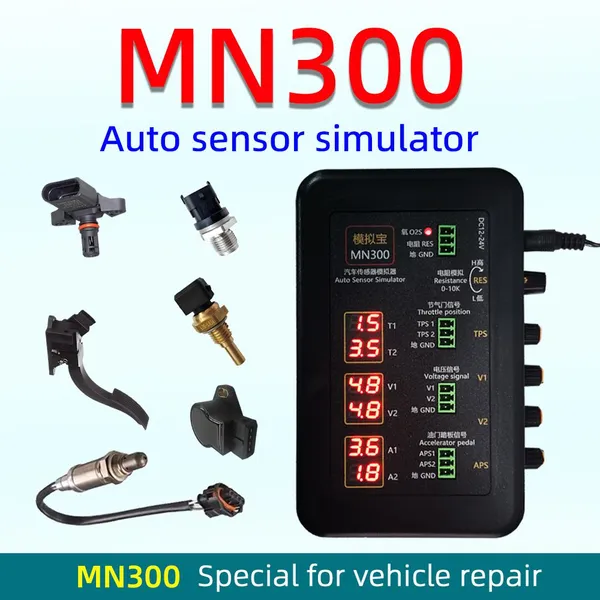 New MN300 Auto Sensor Signal Simulator MNB-3 Automotive Tester Car Rail Oxygen Oil Pressure Flow Sensor Signal Generator