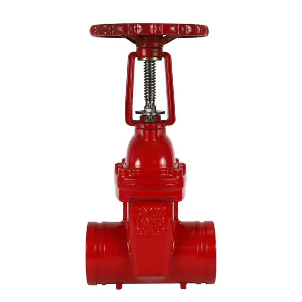 ANSI Gate Valve Red Air Defense Grooved End C515 Z45X-16 Rising Stem Resilient Seated Seal Manual Dark Wedge Yoke (OS&Y) photo-2