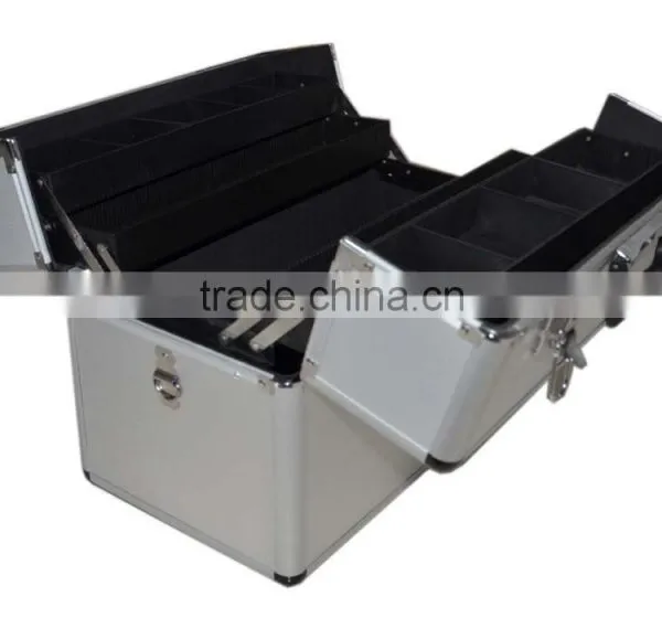 Sliver Double Open Multifunction Carrying Tool Case photo-2