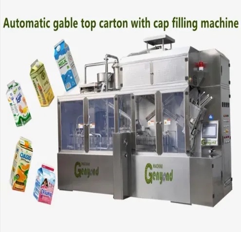 Full Automatic Gable Top Carton Filling Machine for Tea Drink photo-4