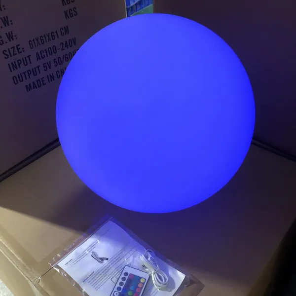 LED Plasma Ball Garden Solar Light Led Glow Swimming Pool Led Glow Ball Floating Light photo-4