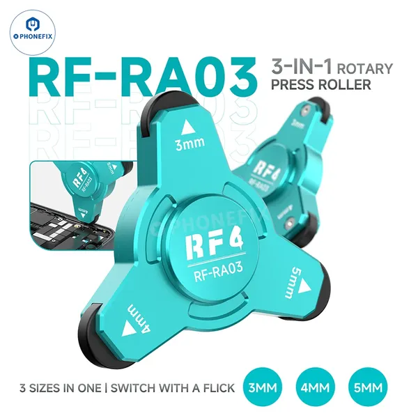 RF RA03 3mm 4mm 5mm Rotary Adhesive Press Roller