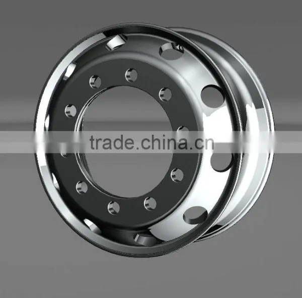 Both Polished Forged 6061aluminum Truck Wheels