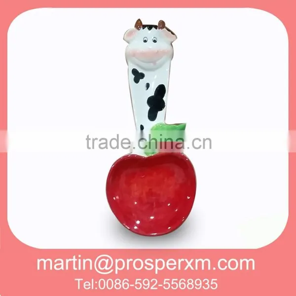 3D white ceramic spoon rest