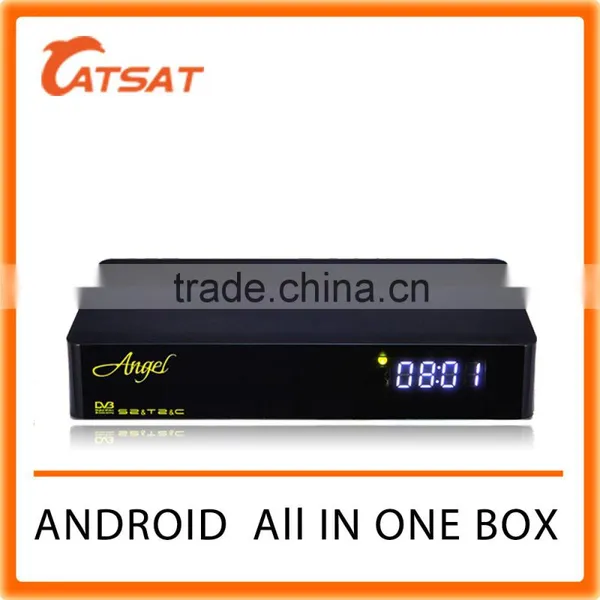 Newest Quad Core Android TV Box Combo DVB-S2 DVB-T2 DVB-C 4K Full HD Wifi Bluetooth Support