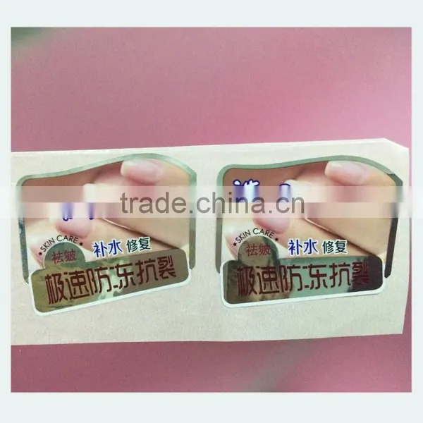 Hand Cream Pvc Sticker Label