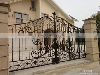 Wrought Iron Exterior Door,double Gate,security Gate,
