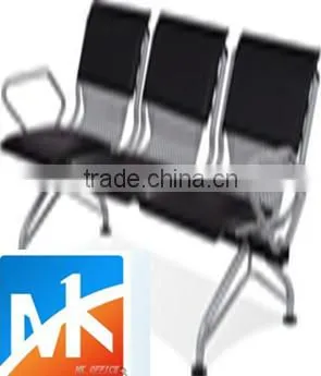 Modern Popular Beautiful Steel 3-seater Salon Waiting Room Chairs