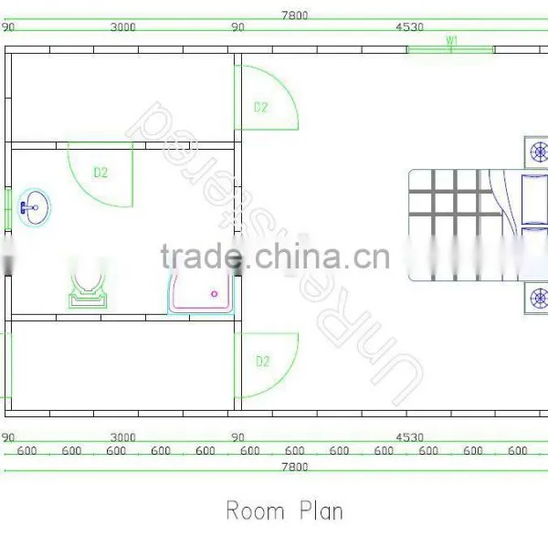 Durable One Bedroom Prefabricated Family Residential Living House Design Plan photo-4
