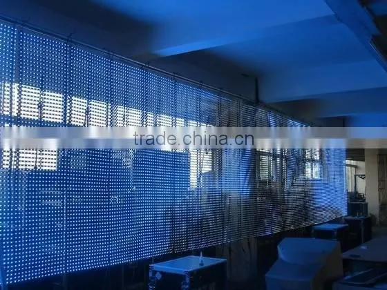 Outdoor Waterproof P31.25 Led Video Curtain Display/decoration Flex Grid Led Display photo-2