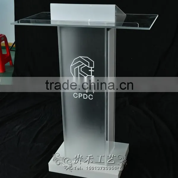 Modern Wooden Church Pulpit Acrylic Church Podium Lectern Supplier's Choice photo-2