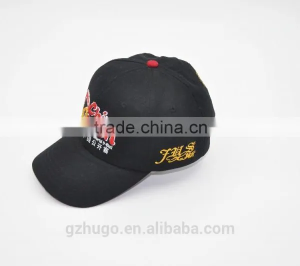China High Quality Promotional Men Custom Embroidered Black 6 Panel Brimless Baseball Caps/hats Supplier's Choice photo-2
