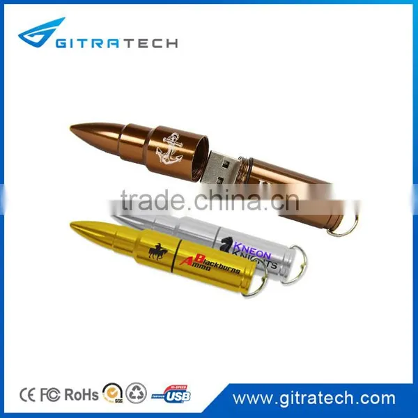 32GB Bullet Metal USB Flash Drive Promotional Metal USB Flash Memory Metal Keychain USB Flash Drive photo-4