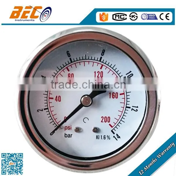 (YTN-60D) 60mm Panel Mount Industrial Outdoor Use Waterproof Liquid Type no Oil Filled Magnetic Level Gauge Price