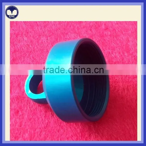 CNC Turned Anodized Aluminum Knurled Nut photo-4
