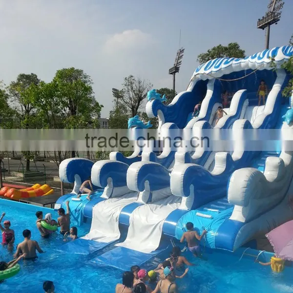 Inflatable Water Slide for Waterpark Swimming Pool