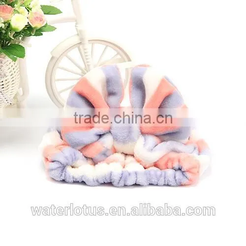 Korea Style Soft Hair Band Flannel Home Headband Elastic Hair Band photo-2