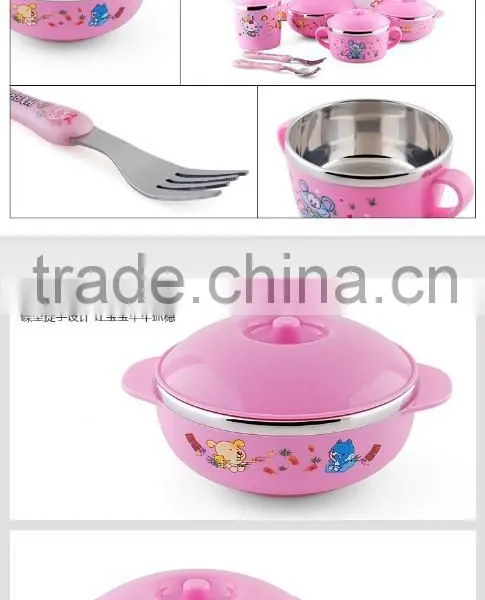 Chinese Wholesale 5 Piece Stainless Steel Mixing Bowl Set With Lids for Children photo-4