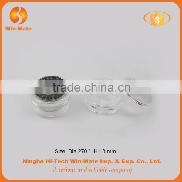 Portable Small Round Plastic Lucid Foundation Case photo-3