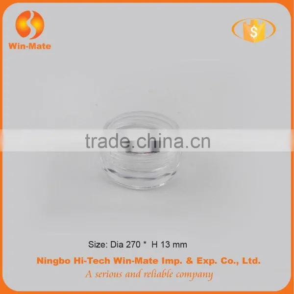 5.4g Cute Small Hyaline Plastic Empty Round Powder Container photo-3