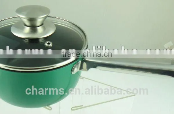 Charms Induction Cooking Pot Fabrication&stainless Steel Durm Shape Milk Pot With Glass Lid&Stainless Steel Cookware Quality Choice photo-2