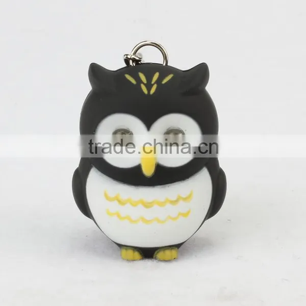 Plastic LED Owl Keychains With Sound photo-6
