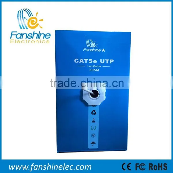 Fanshine High Quality Network Cable 0.51mm CCA Cat5e Patch Cord Lan Cable photo-4