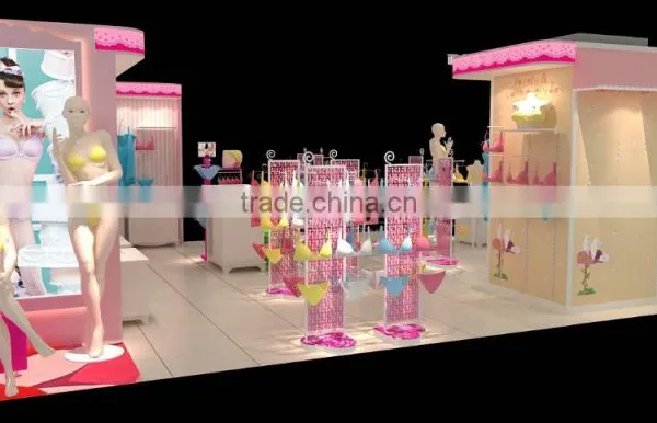Clothing Store Display Furniture Garment Showcase Brand Underwear Shop Kiosk Display Showcase Design photo-6