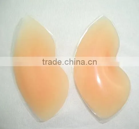 Nude S Shape Silicon Bra Pad Silicone Breast Lift Hot Pads Bra Inserts in Bra