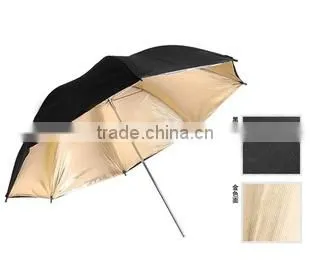 Photographic Equipment Gold Black Reflective Umbrella photo-3