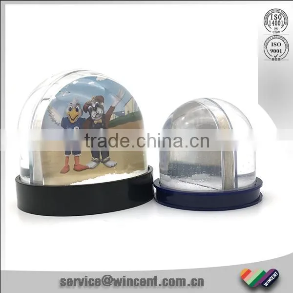 Put Photo in 6*6cm Acrylic Mini Snow Ball photo-3