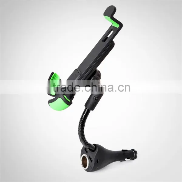 Universal Dual USB Port Car Charger Holder Cigarette Socket Suitable 4-6.3in Smartphone photo-4