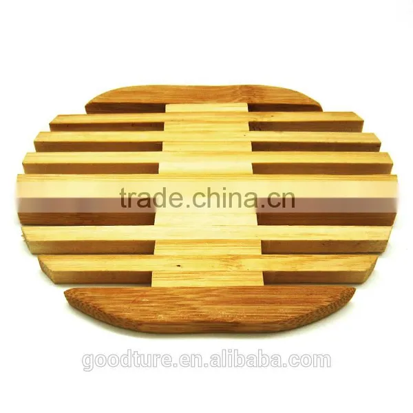 Apple Shape Skeleton Bamboo Placemat Table Mat Coaster photo-2