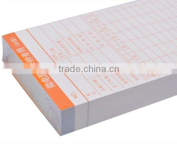 English/Portuguese Time Card For Time Recorder/Factory photo-4