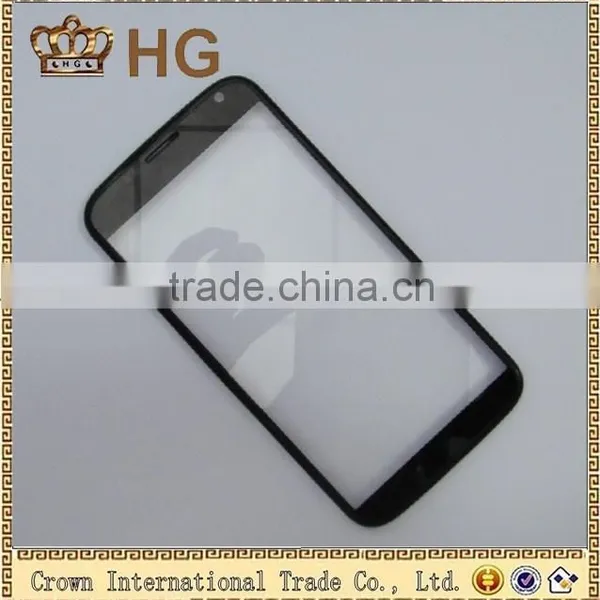 Replacement Front Glass For Motorola Moto X Xt1058 With Frame Black Color