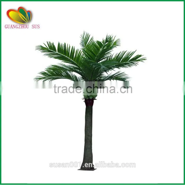 Guangzhou Fiberglass Artificial Coconut Tree for Outdoor Decorative photo-2