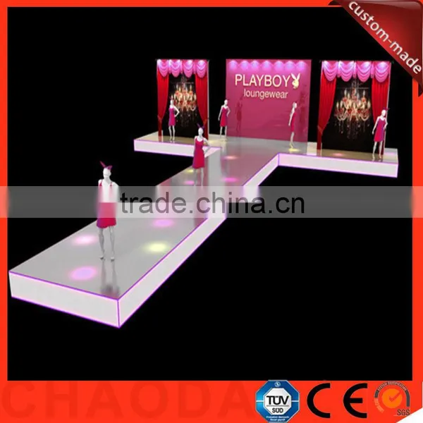 7.32X14.64m Portable Aluminum Catwalk Fashion Show Stage Decorations